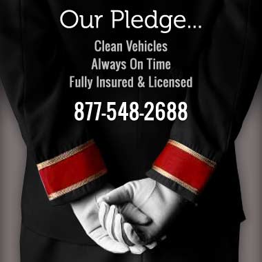 Our Pledge - clean vehicles, always on time, fully insured and licensed - 877-548-2688